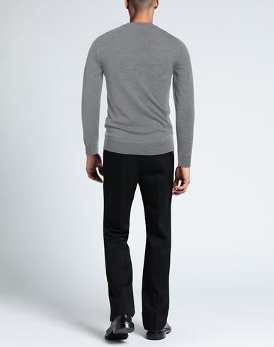 Man Sweater Light grey Size 36 Merino Wool