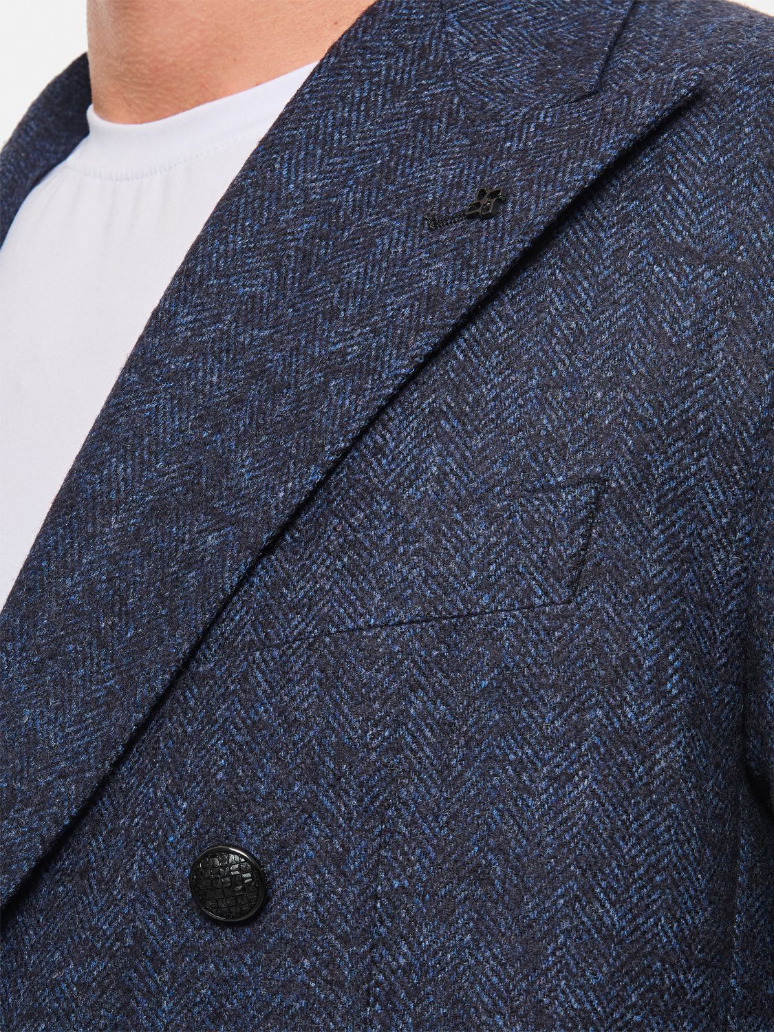 Herringbone blazer - Blue