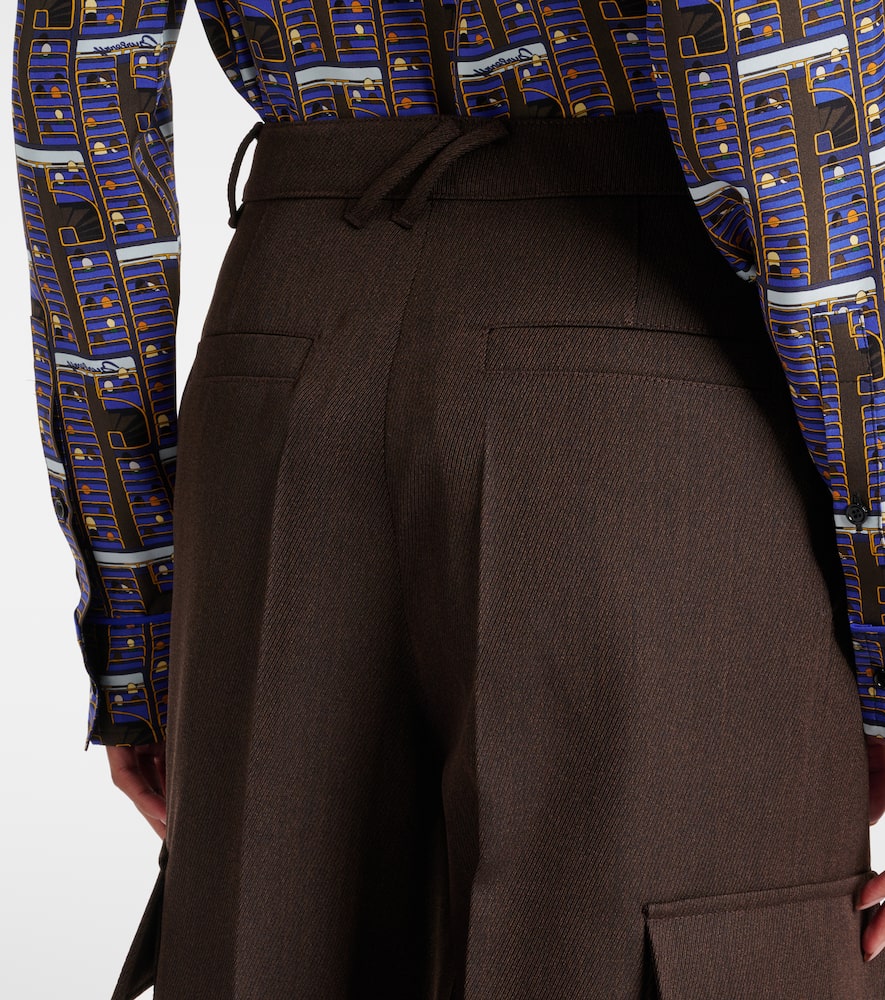 Wool cargo pants