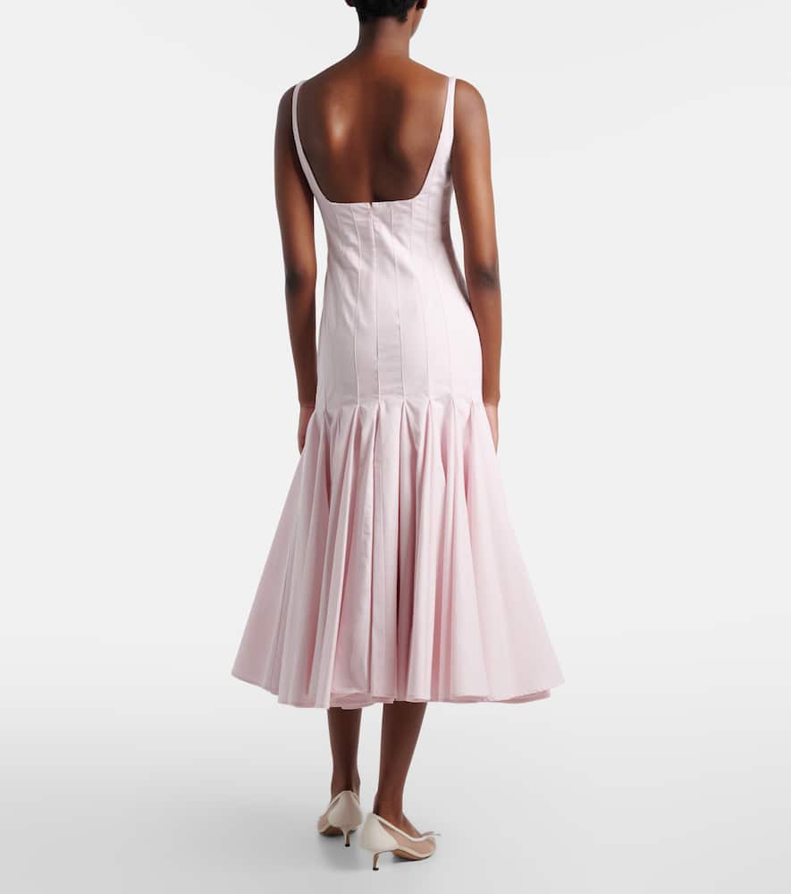 Agave cotton midi dress
