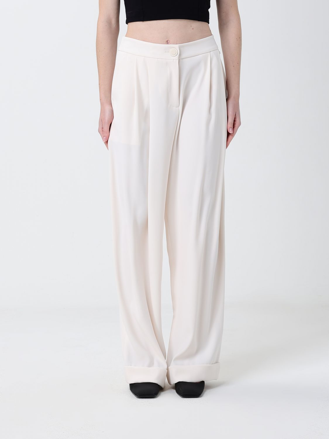 Pants Woman color Yellow Cream