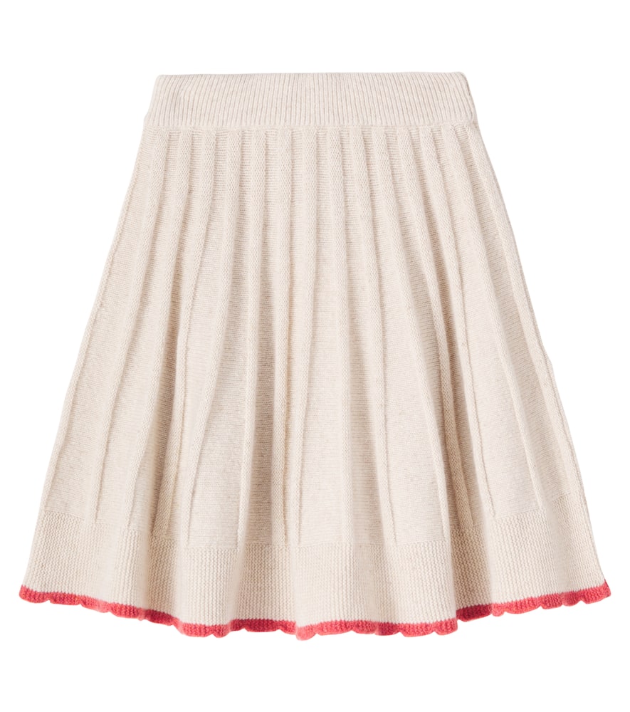 Sienna knitted wool-blend skirt