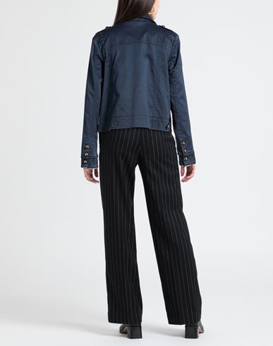 Woman Jacket Midnight blue Size 4 Cotton, Elastane