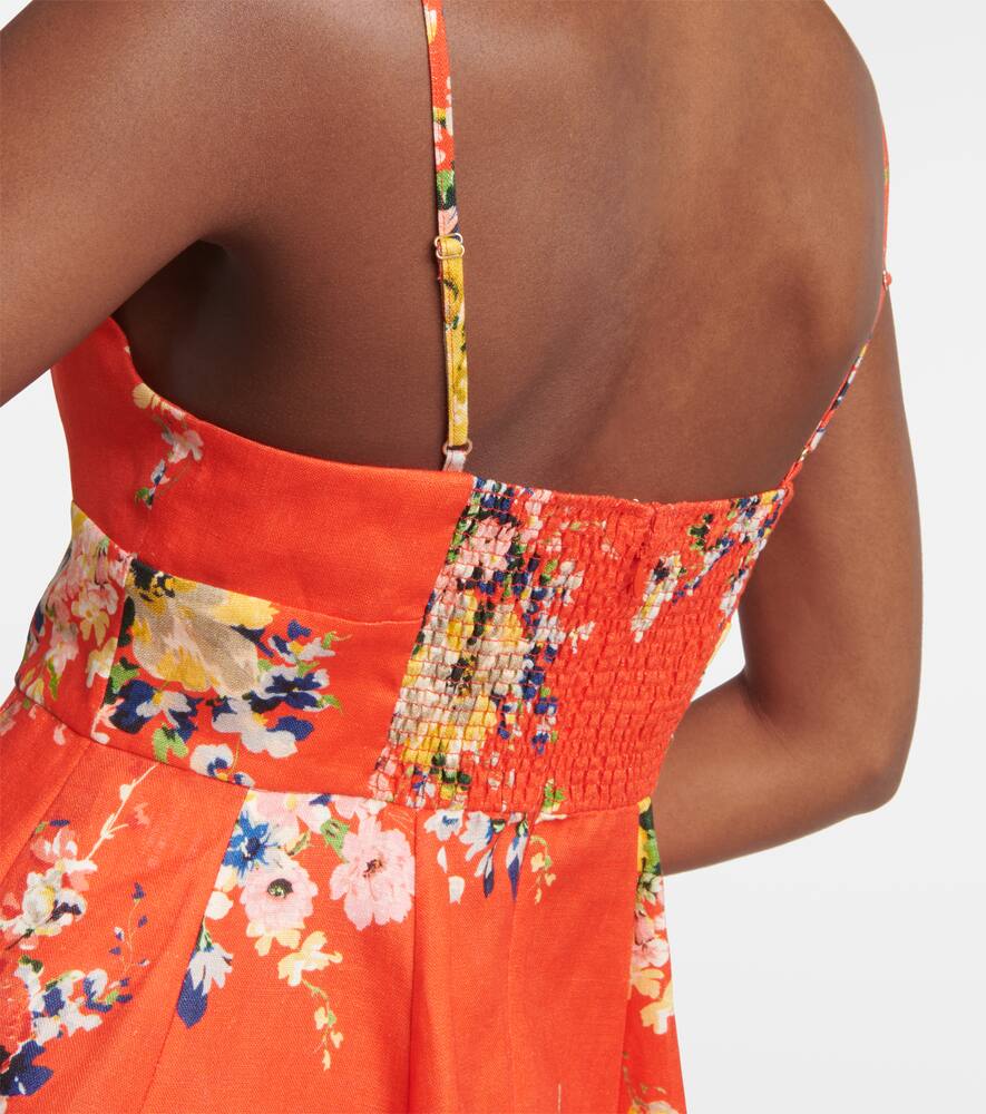 Zimmermann Lightburst Puff floral cotton midi dress
