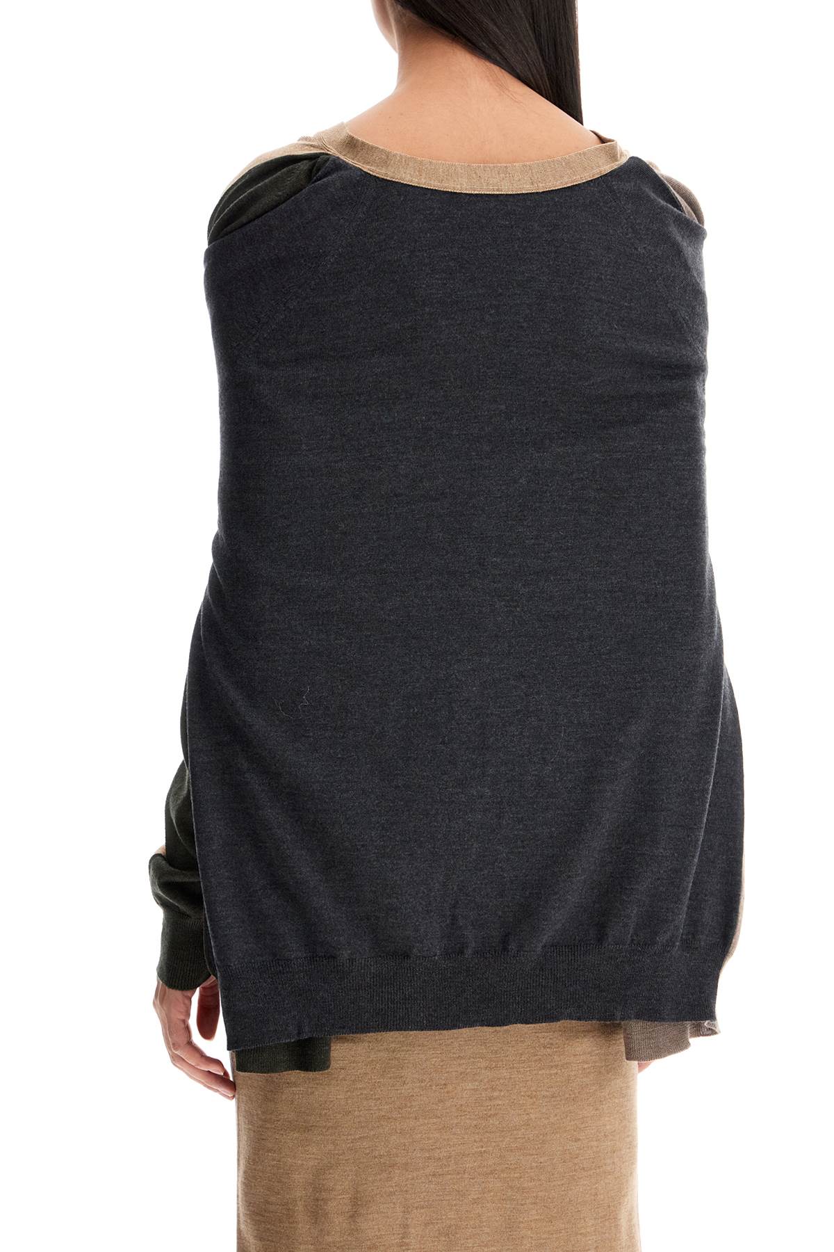 Double-sleeved cardigan