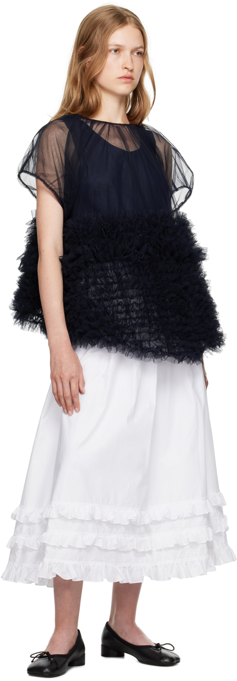 Molly Goddard Navy Rudi Top