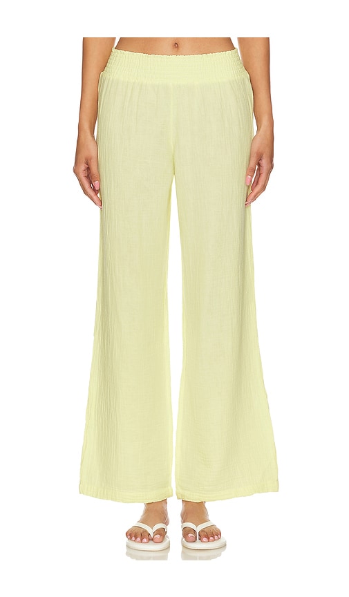 Bobi Wide Leg Pants in Lemon.  XS. Also in L