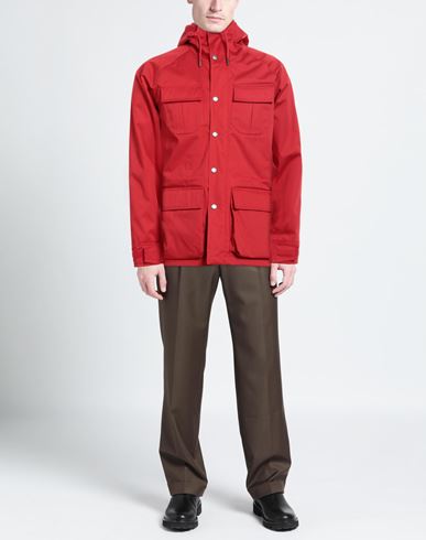 Man Overcoat Red