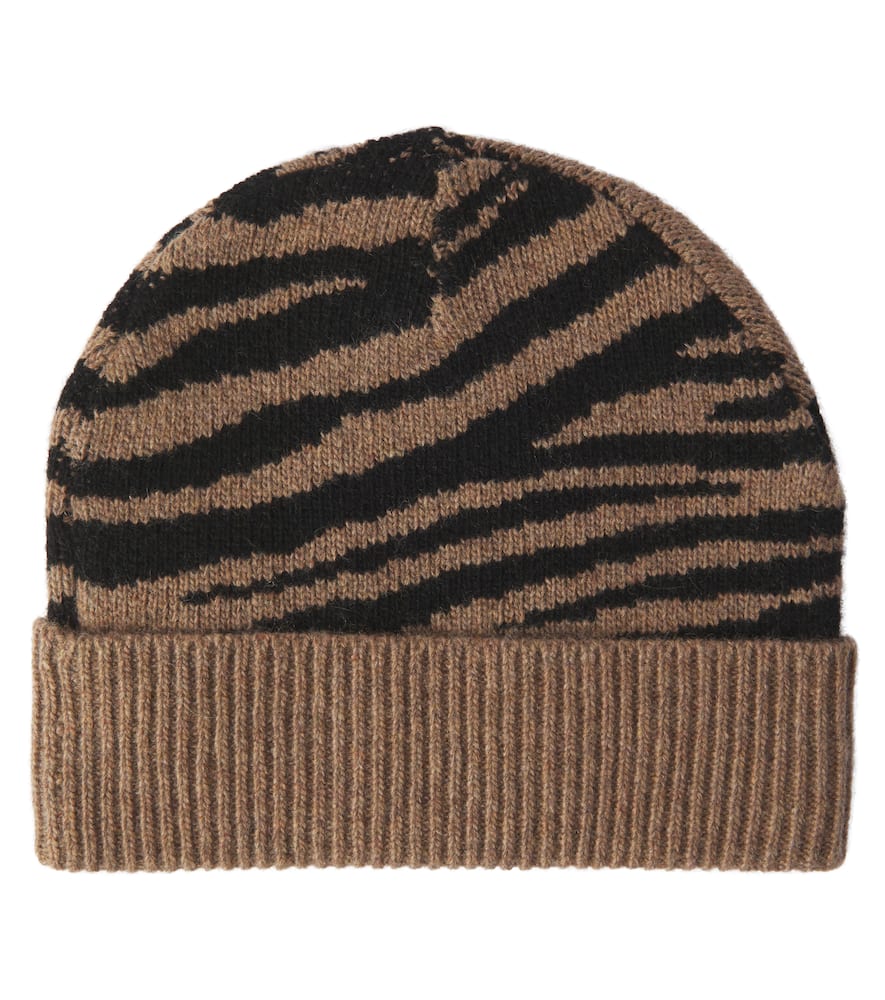 Molo Kipp zebra-print wool-blend beanie