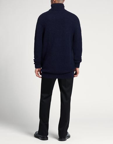 Man Turtleneck Navy Size XL Merino Wool, Cashmere, Polyamide
