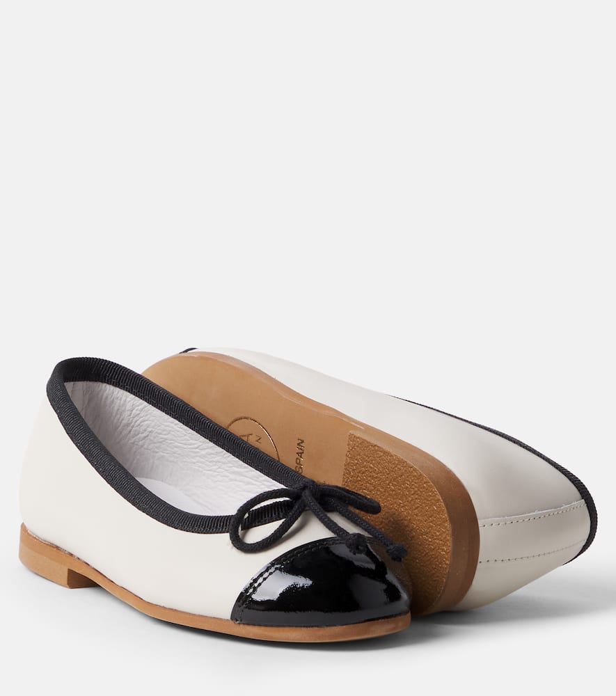 Leather ballet flats