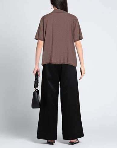 Woman Shirt Brown Size ONESIZE Linen, Viscose