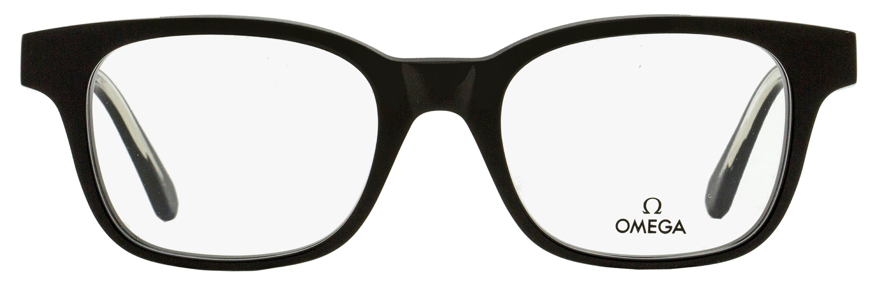 OM5004H Rectangular Acetate Eyeglasses — Black