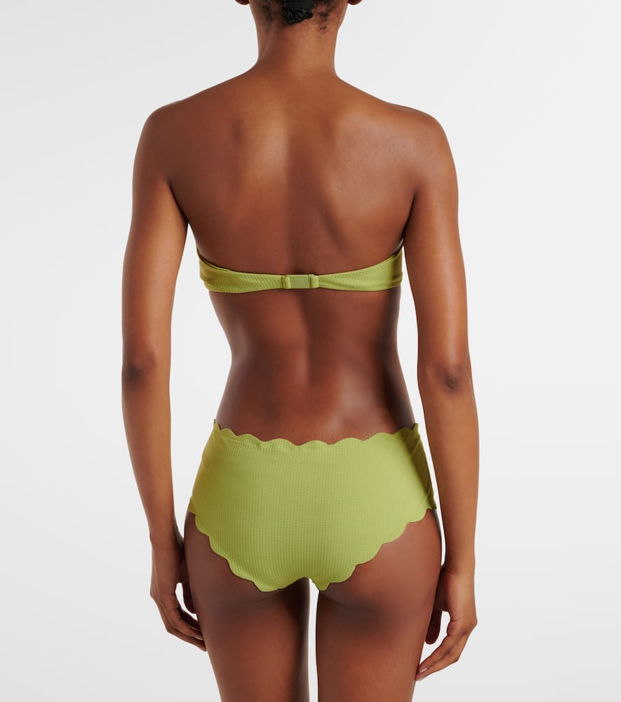 Spring scalloped mid-rise bikini bottoms