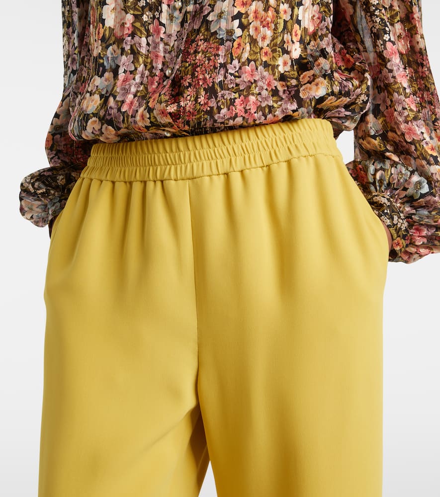 Silk wide-leg pants