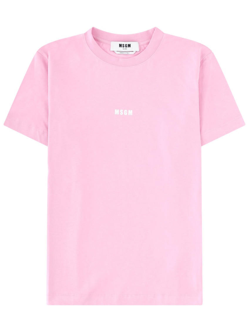 Pink Logo Crew Neck T-Shirt