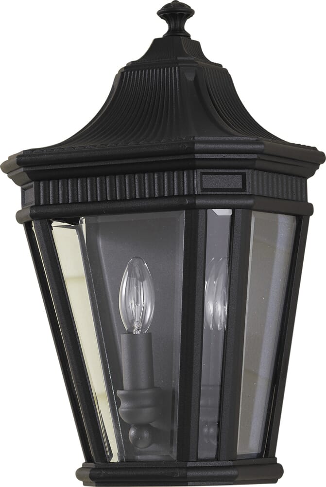 Black Two Light Outdoor Fixture from the Cotswold Lane Collection