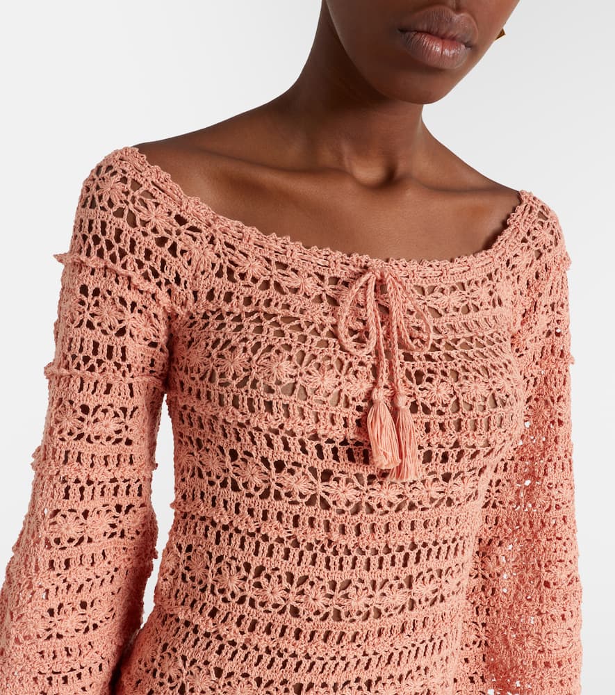Bella crochet cotton minidress