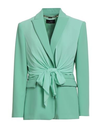 Woman Blazer Light green Size 16 Polyester, Elastane