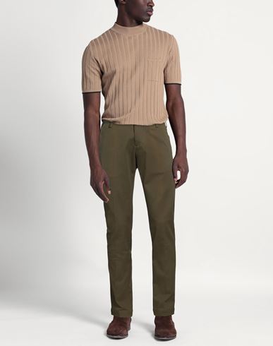Man Pants Military green Size 30 Cotton, Elastane