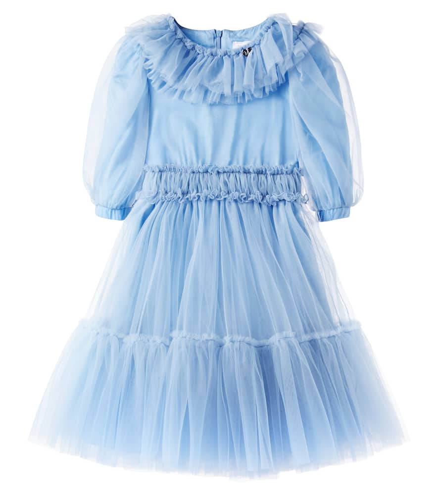 Ruffled tulle dress