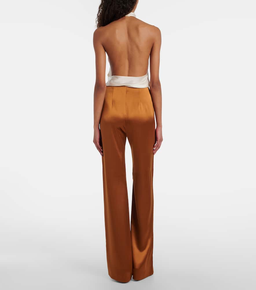 Sister Moon satin wide-leg pants