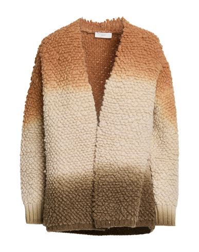 Woman Cardigan Sand Size XS Virgin Wool, Viscose, Polyester, Polyamide
