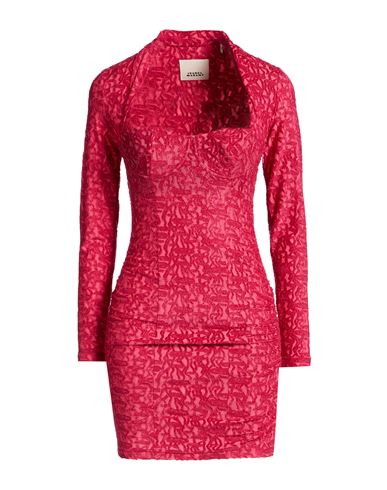 Woman Mini dress Magenta Size 10 Viscose, Polyamide, Elastane