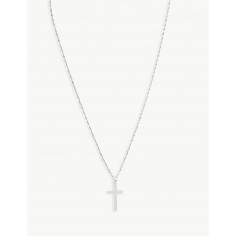 Mens Silver Cross Silver Necklace