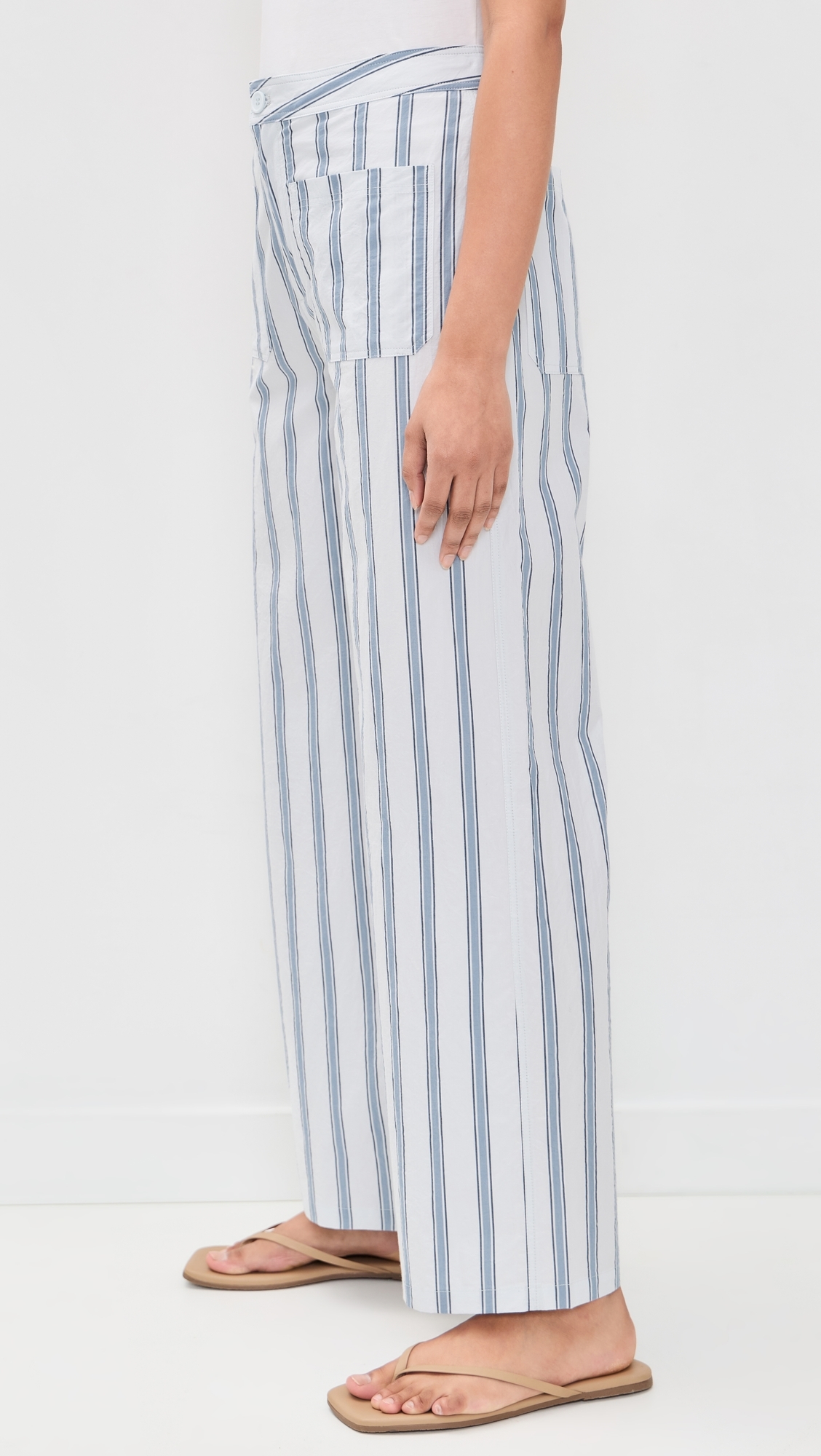 Retro Stripes Pants Ice Blue