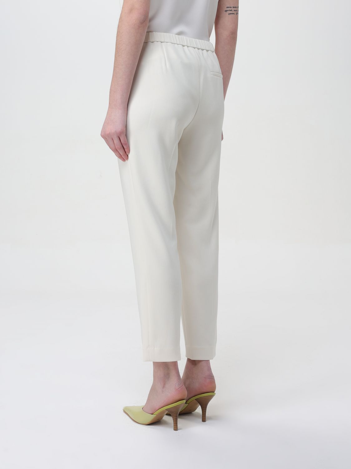 Pants Woman color Ivory