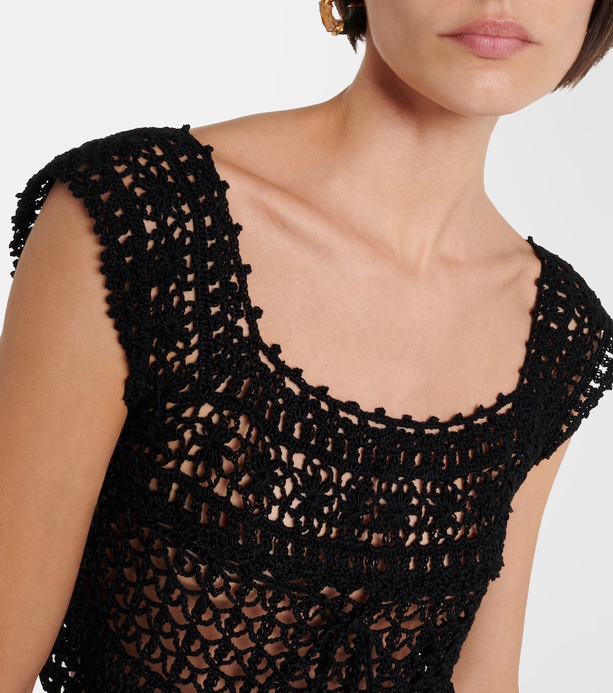 Cotton crochet crop top