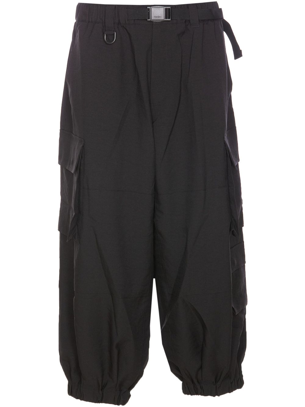 Uniform Cuffed Cargo trousers - Black