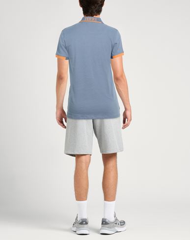 Man Polo shirt Light blue Size M Cotton