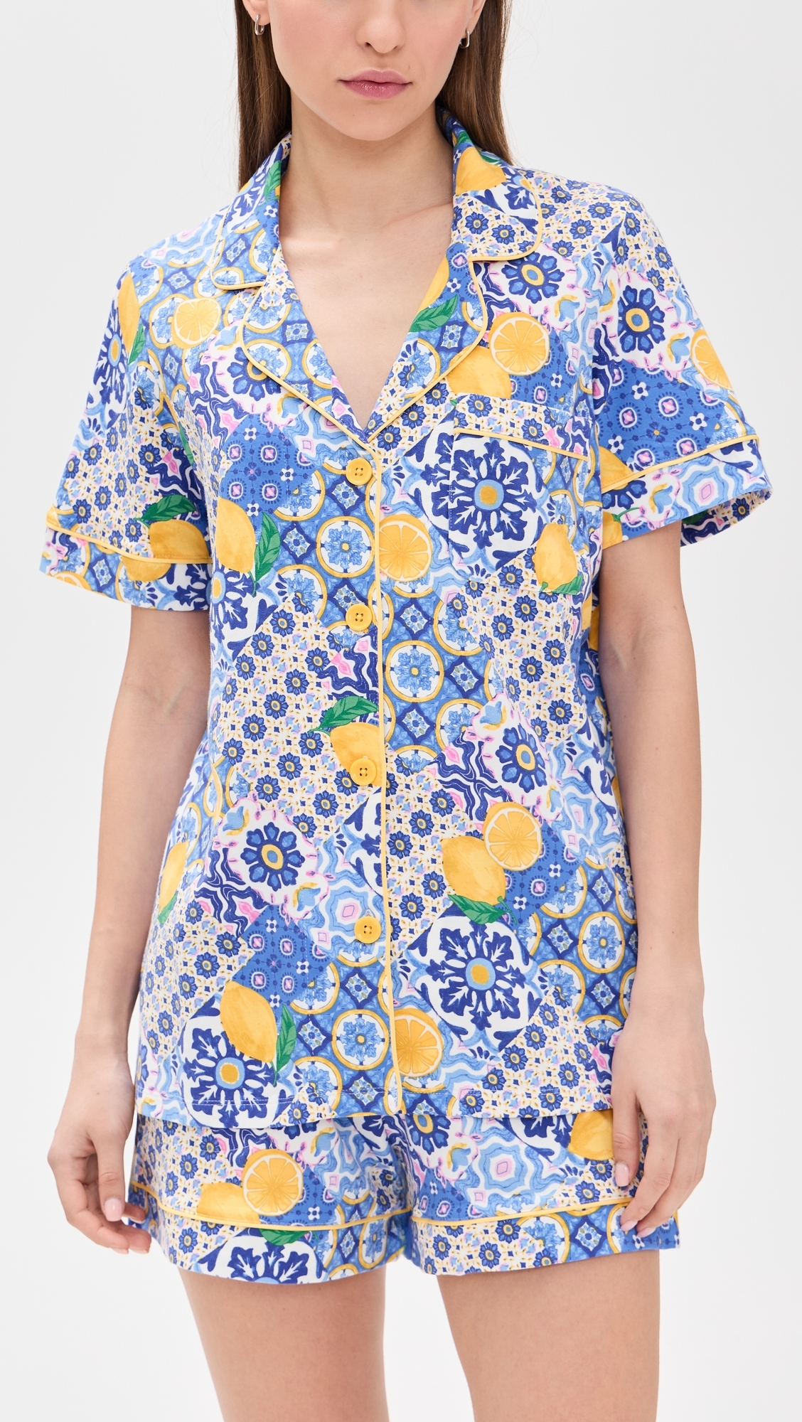 BedHead PJs Cotton Jersey Knit Classic Shorty PJs Majolica 3X