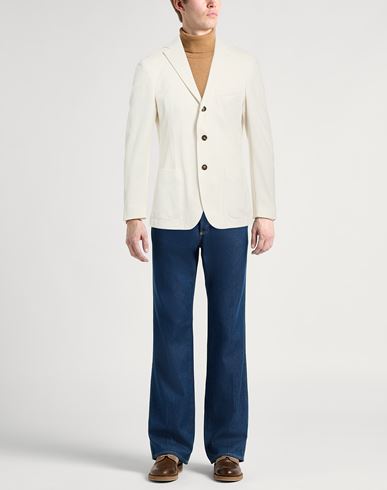 Man Blazer White Size 42 Cotton