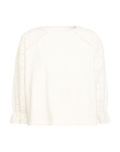 Woman Sweatshirt Ivory Size 0 Cotton