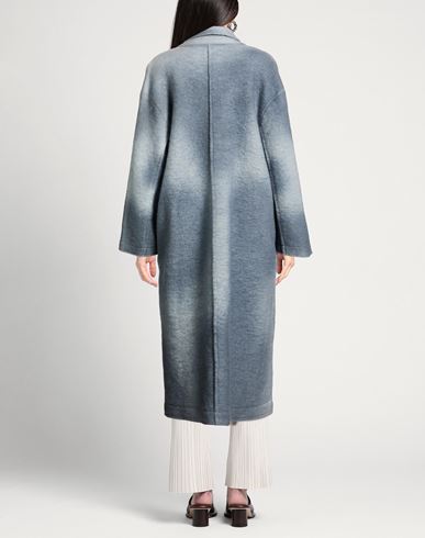 Woman Coat Sky blue Size S Wool, Polyester