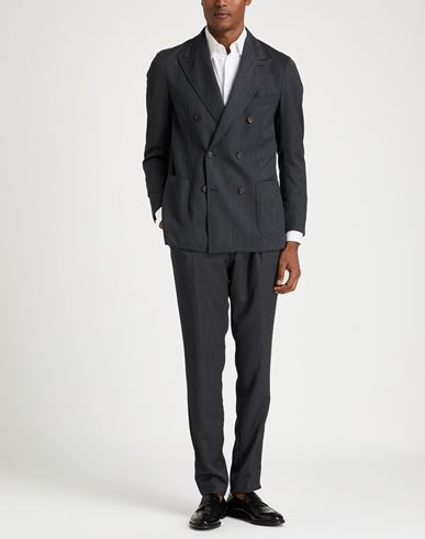 Man Suit Charcoal Size 40 Virgin Wool