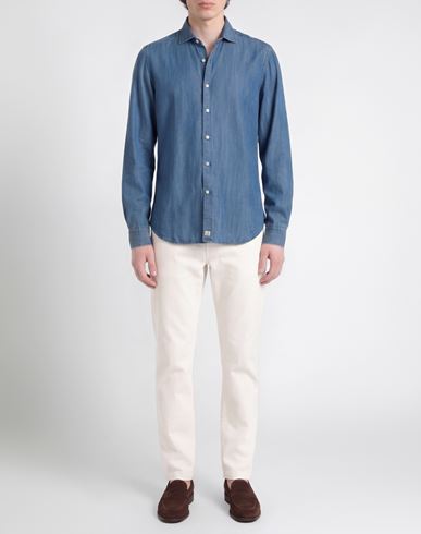 Man Denim shirt Blue Size 15 Lyocell