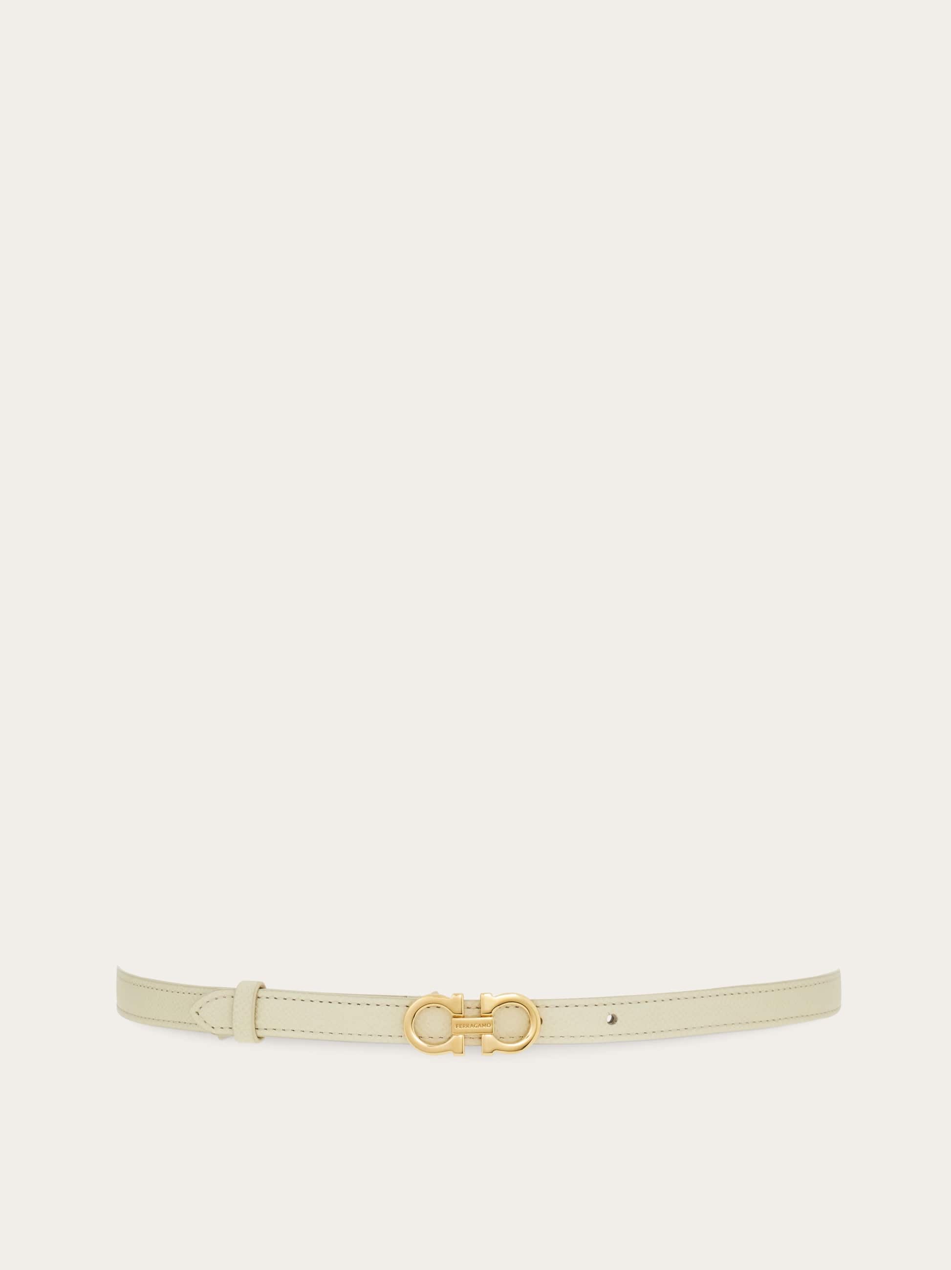 Women Gancini fixed belt White