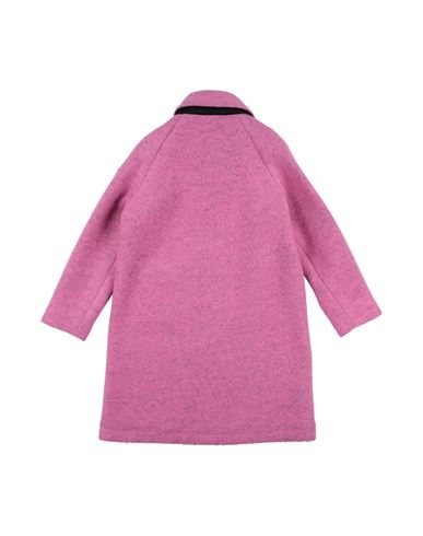 Kid Kid Girl Coat Pink Size 10 Viscose, Wool, Polyurethane, Polyester, Elastane