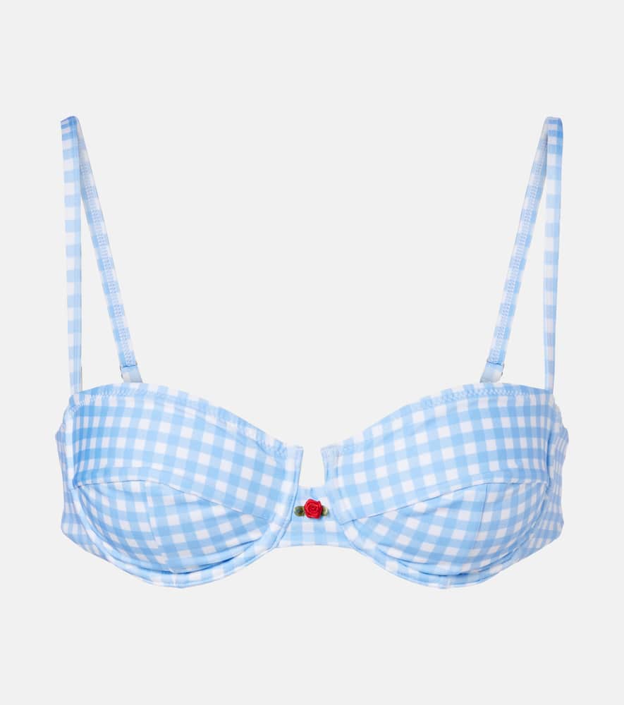 Esme gingham bikini top