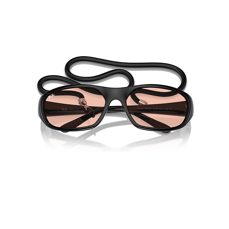 Ray-Ban Daddy-o Summer Celebration Limited Sunglasses Black Frame Pink Lense