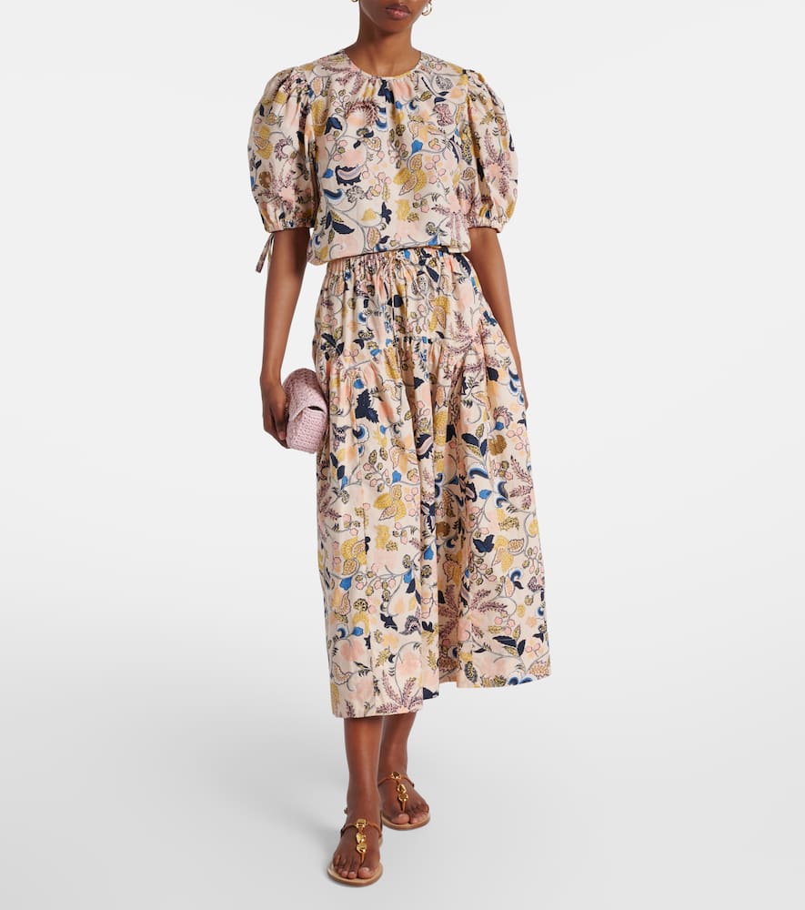 Coralie floral cotton blouse