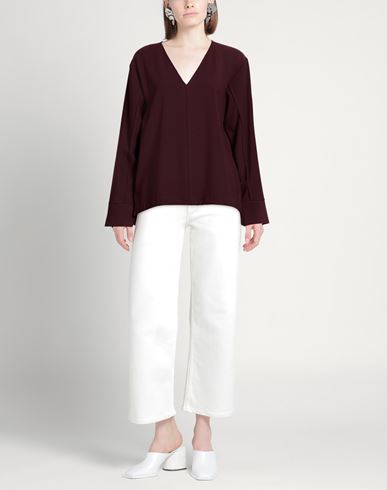 Même Road Woman Top Burgundy Size 10 Polyester, Elastane