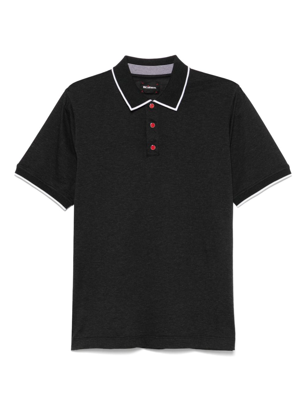 Kiton cotton polo shirt - Grey