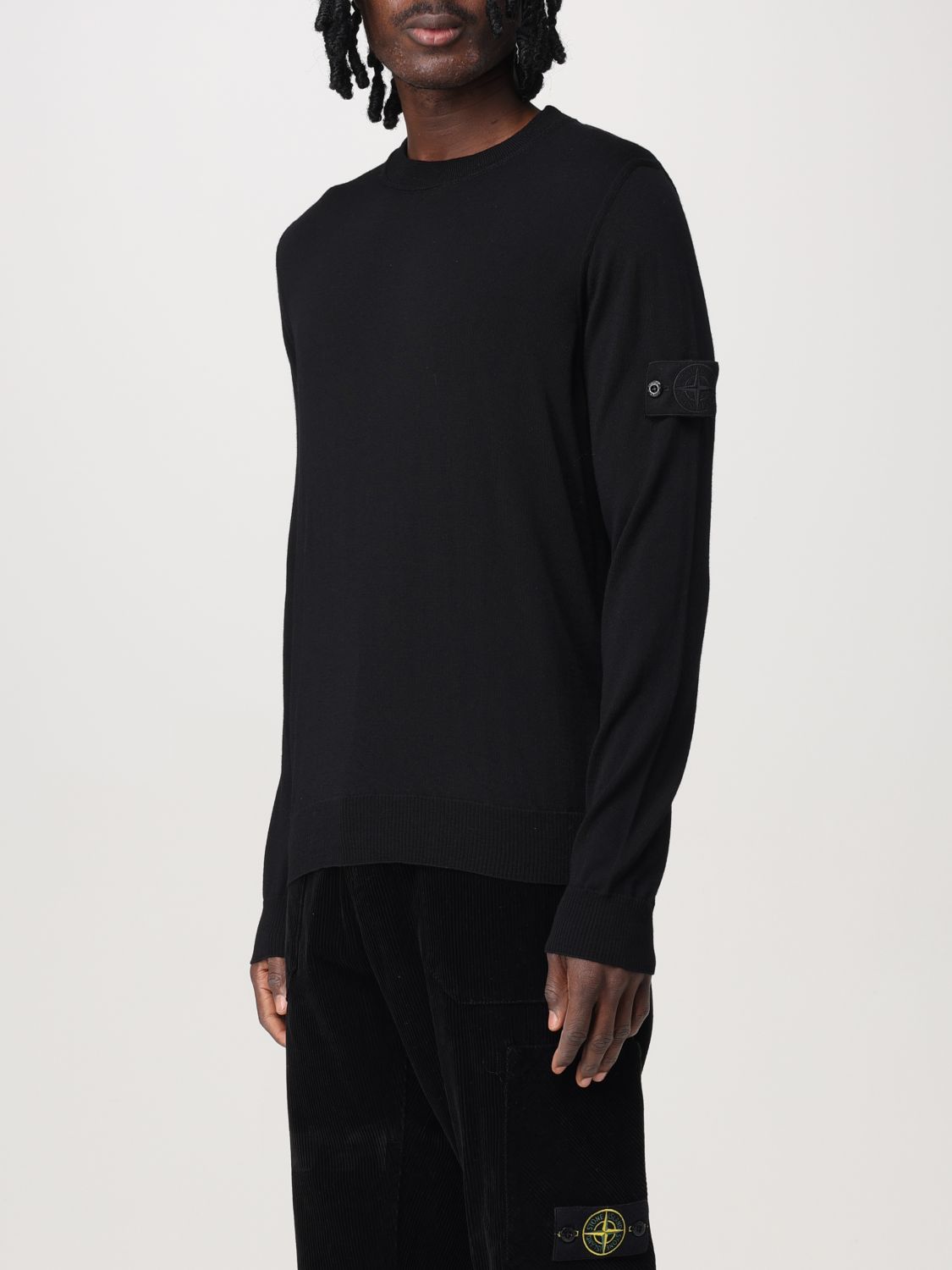 Compass-badge sweater - Neutrals