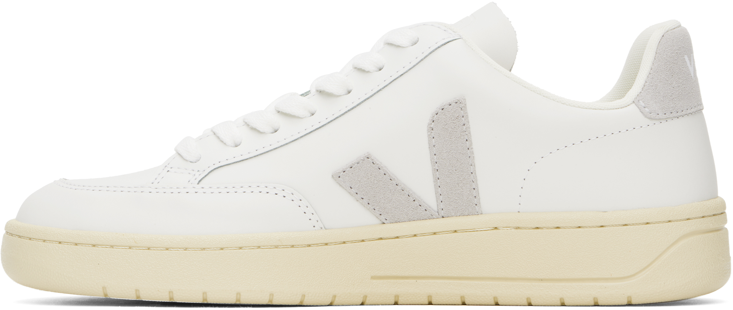 VEJA White V-12 Leather Sneakers