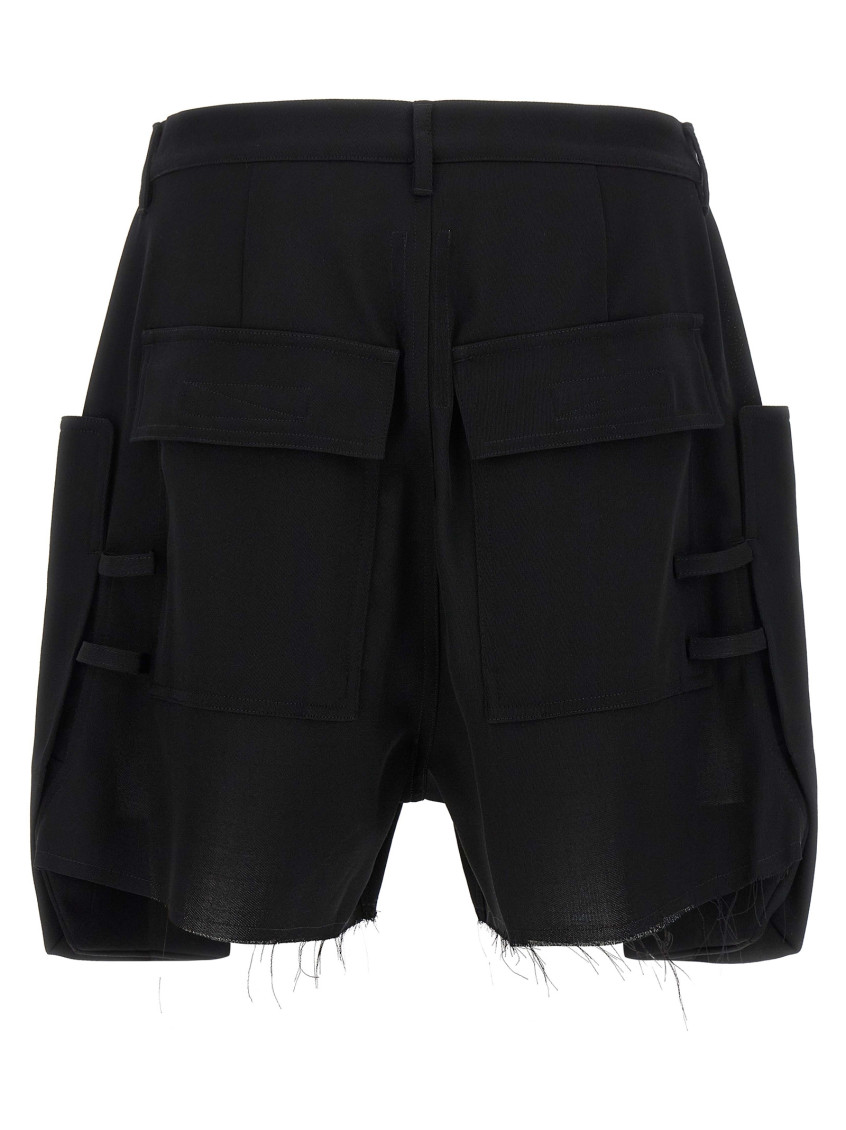 Rick Owens - stefan cargo bermuda shorts belt loops pocket